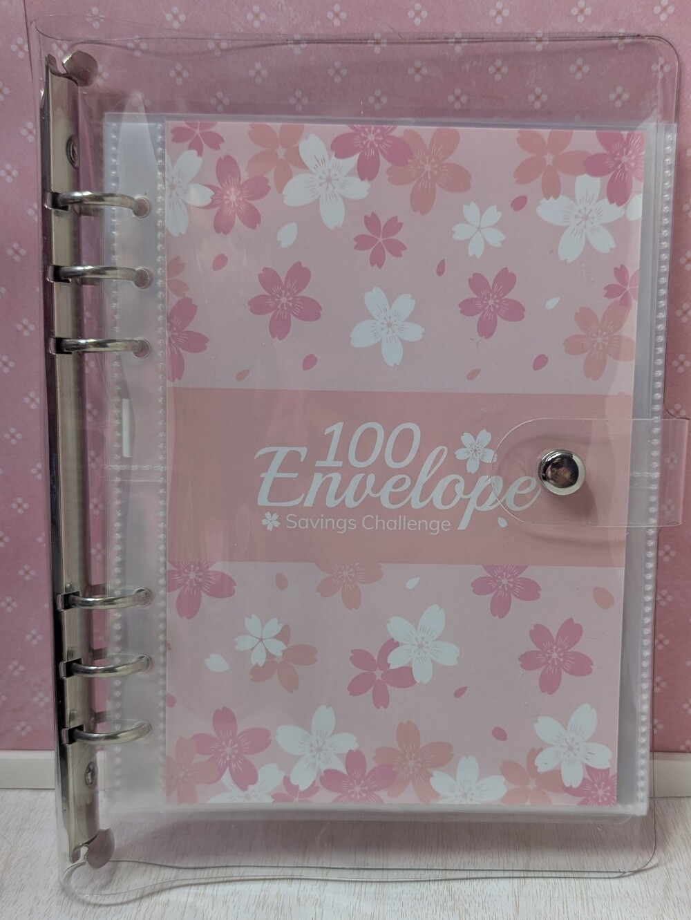 100 Envelope Money Saving Challenge Binder Save $5050 Budget Book Pink